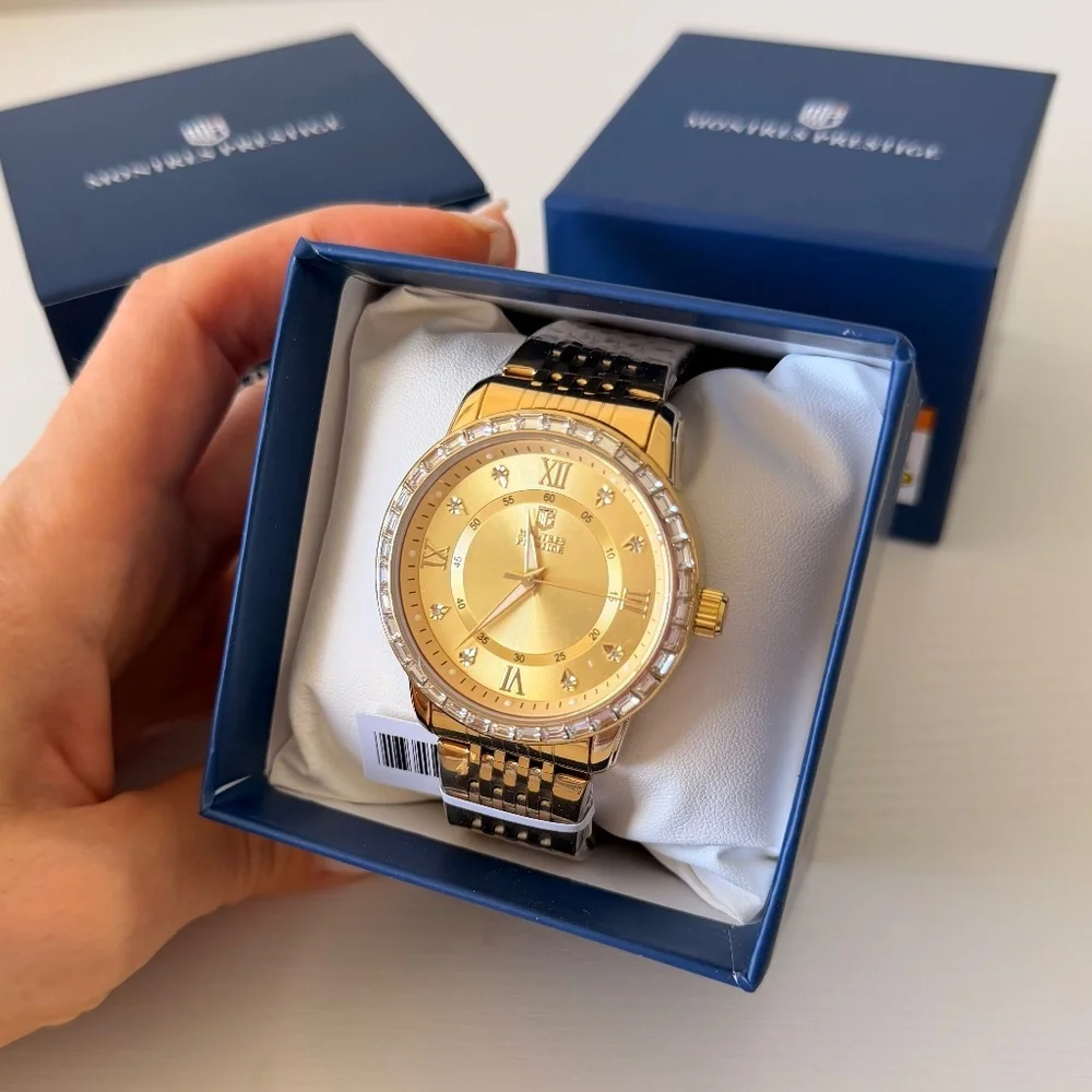 New! Montres Prestige X Invicta Men's Gold Watch, Authentic